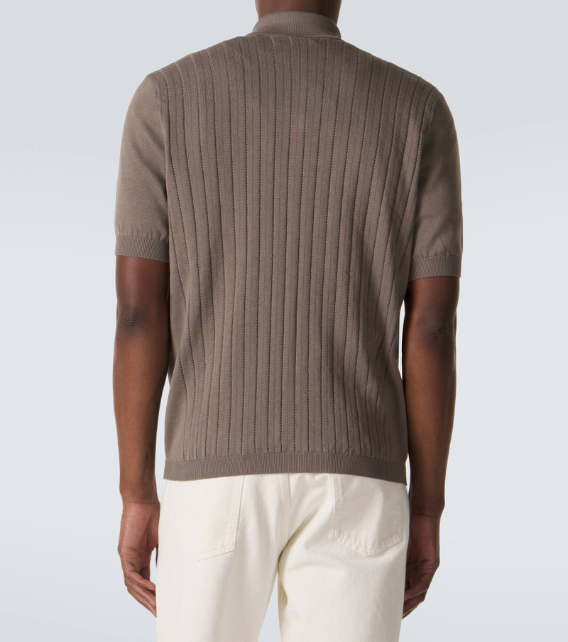 Ribbed-knit cotton cardigan 4