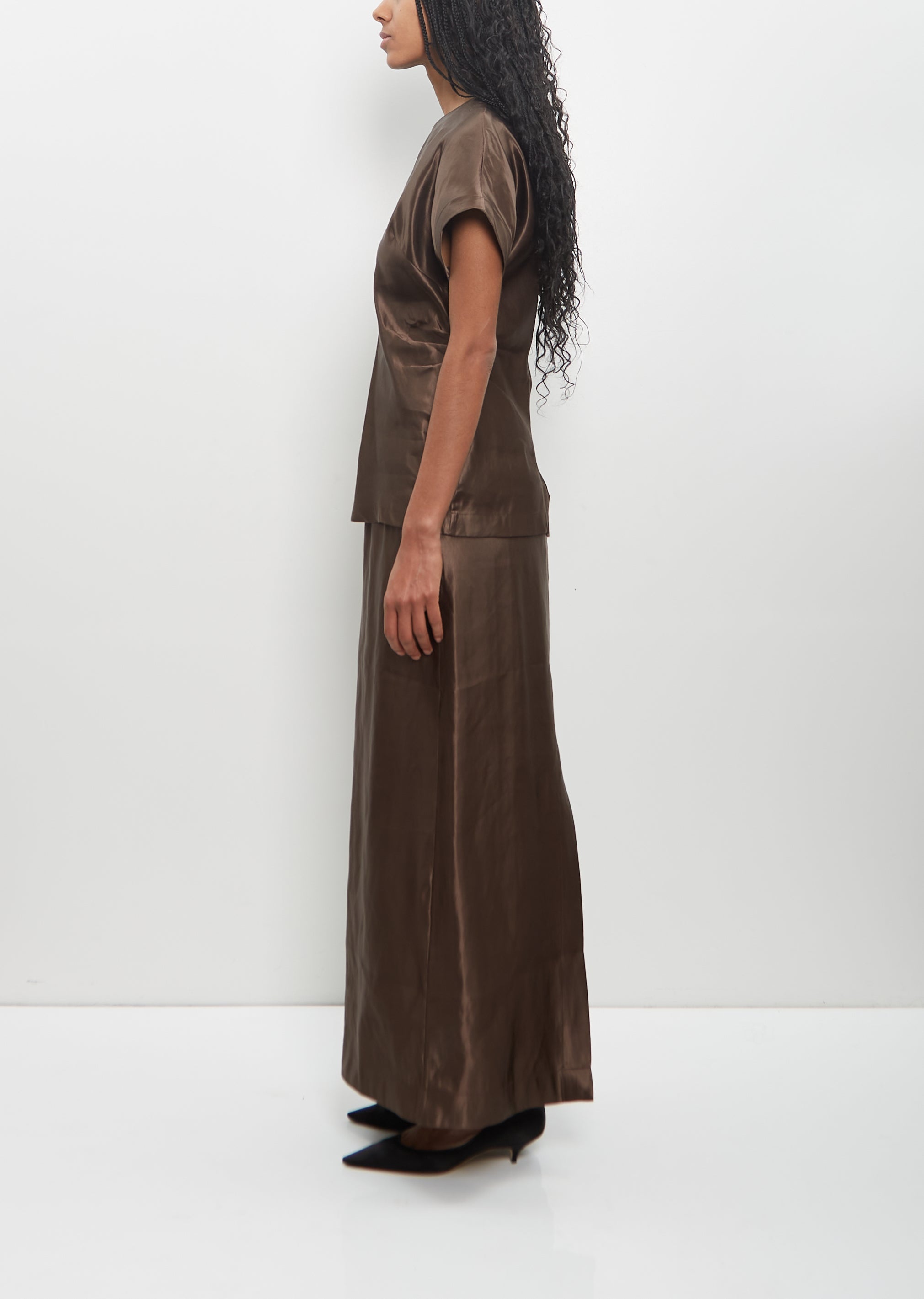 Linen Silk Pero Fitted Blouse - 2