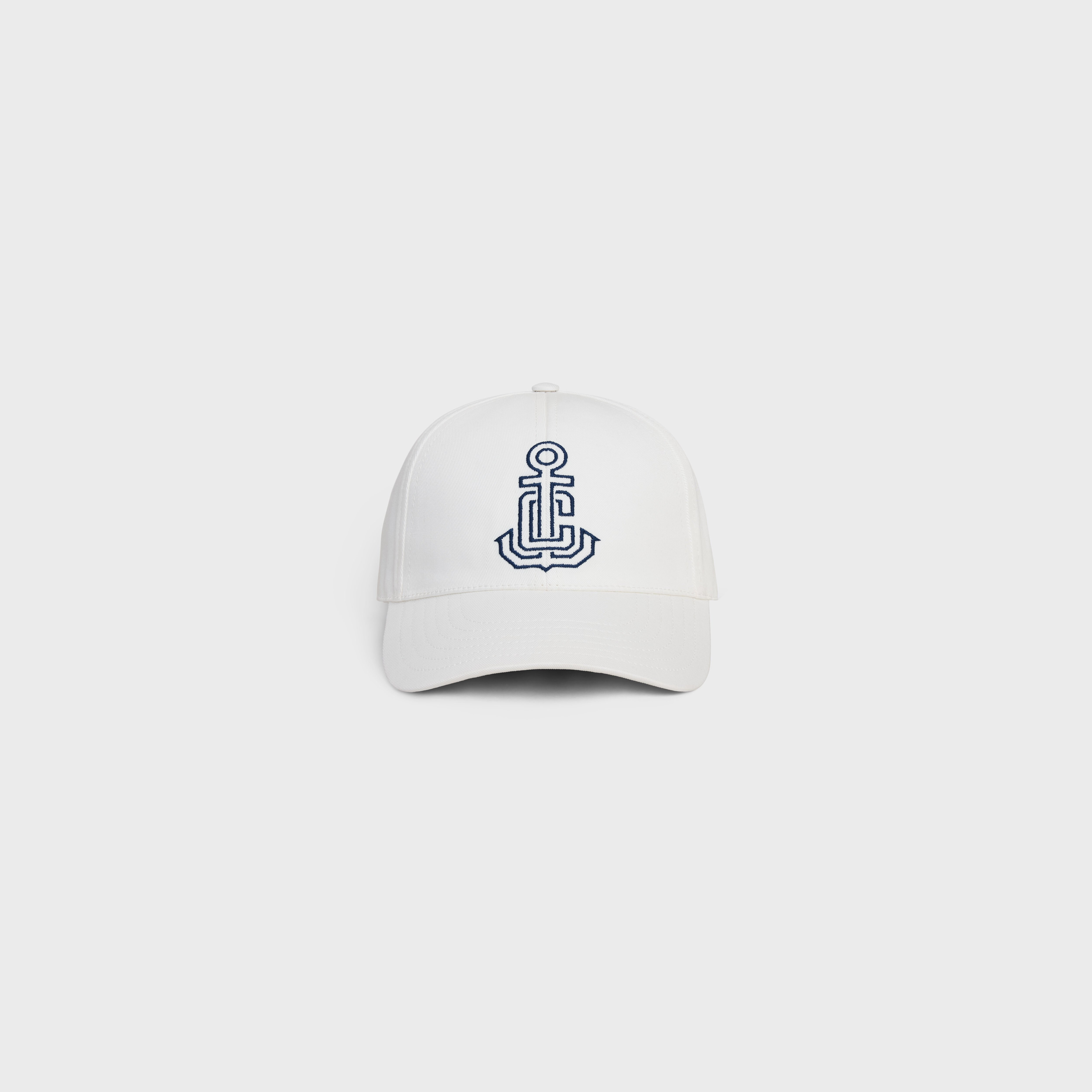 anchor baseball cap in washed cotton - 2