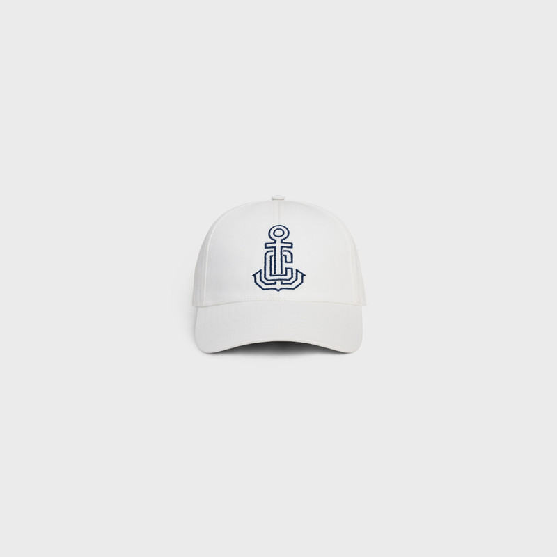 CELINE anchor baseball cap in washed cotton outlook