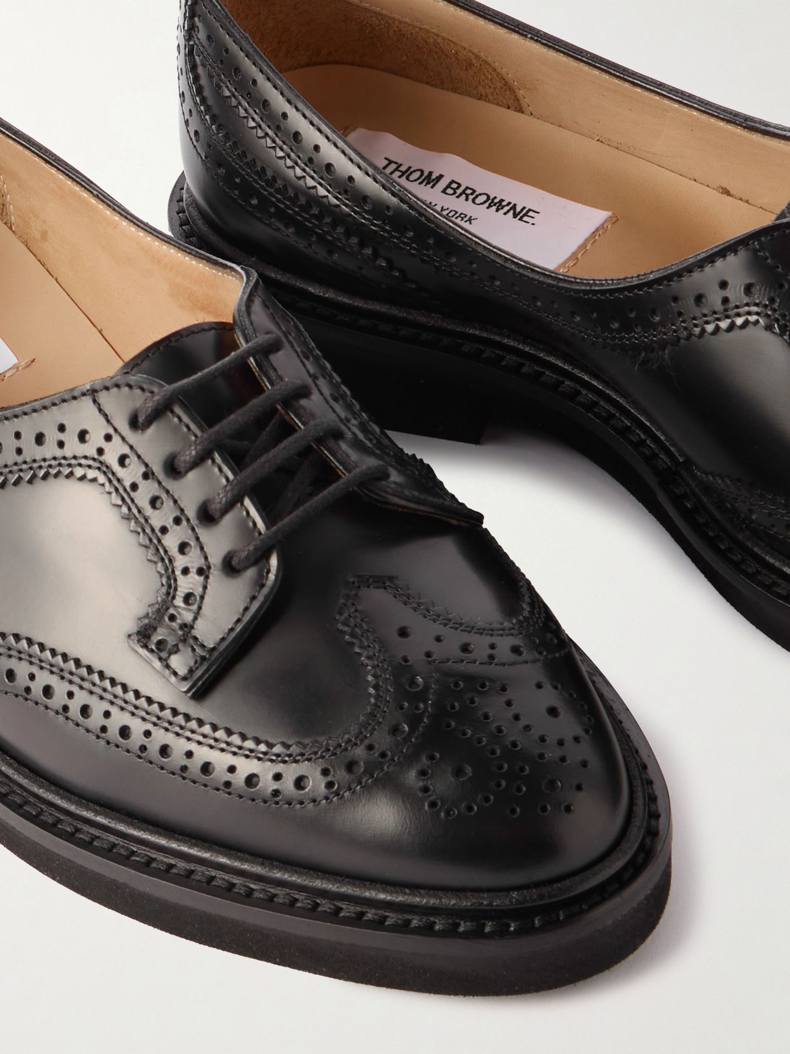 Leather brogues Black - 4