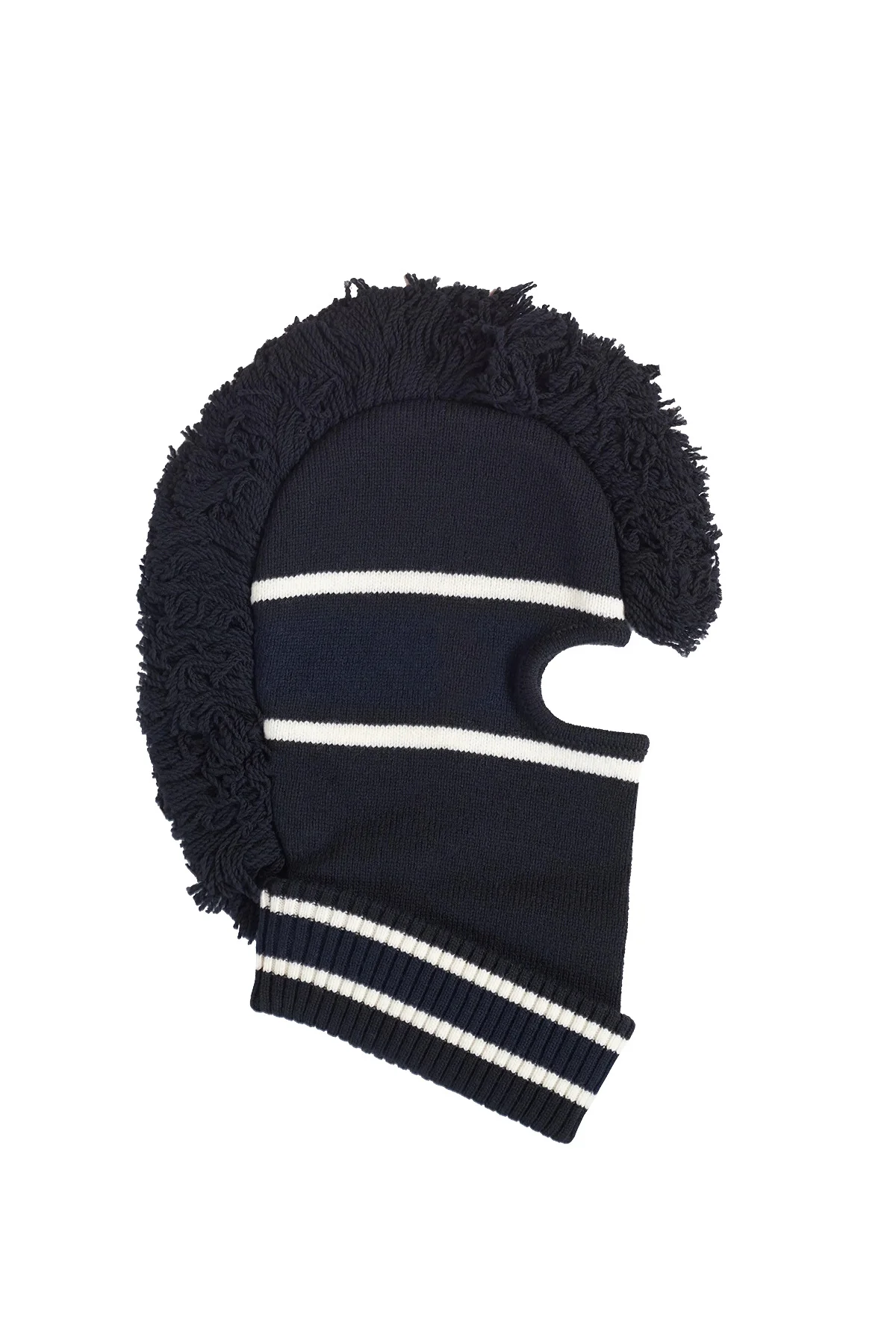 Ambush Fringe Knit Balaclava Blue - 1