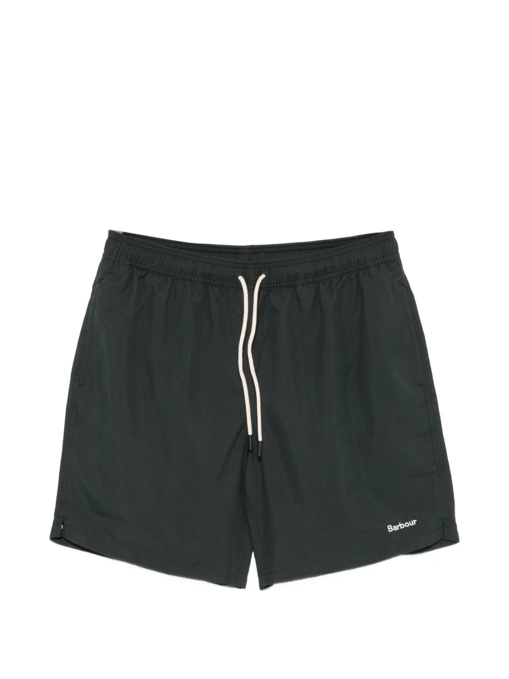 Staple drawstring logo-embroidered swim shorts - 1