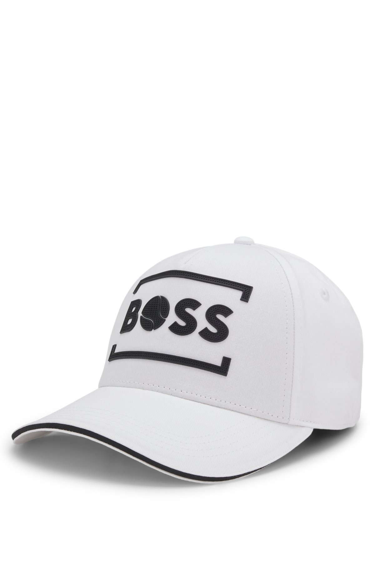 COTTON-TWILL CAP WITH TENNIS-INSPIRED LOGO ARTWORK - 1