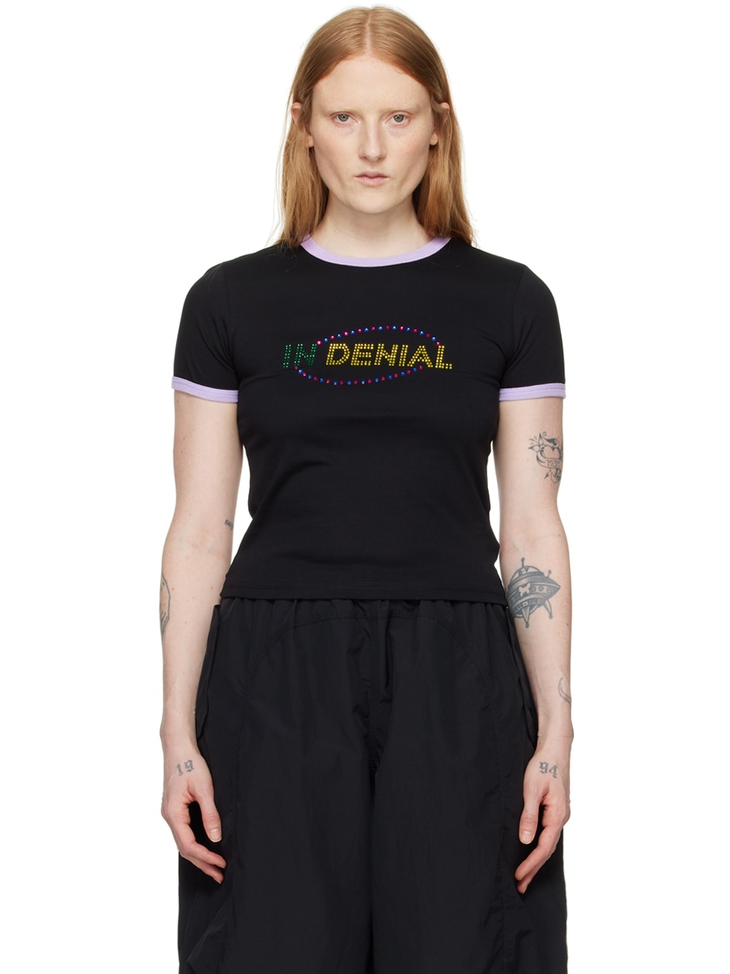 Black 'In Denial' T-Shirt - 1