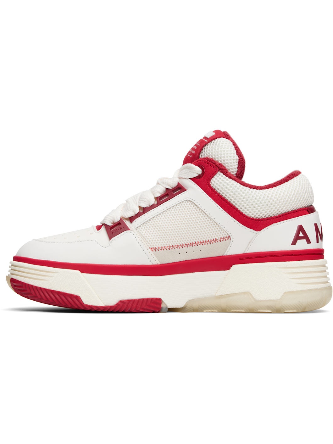 White & Red MA-1 Sneakers - 3