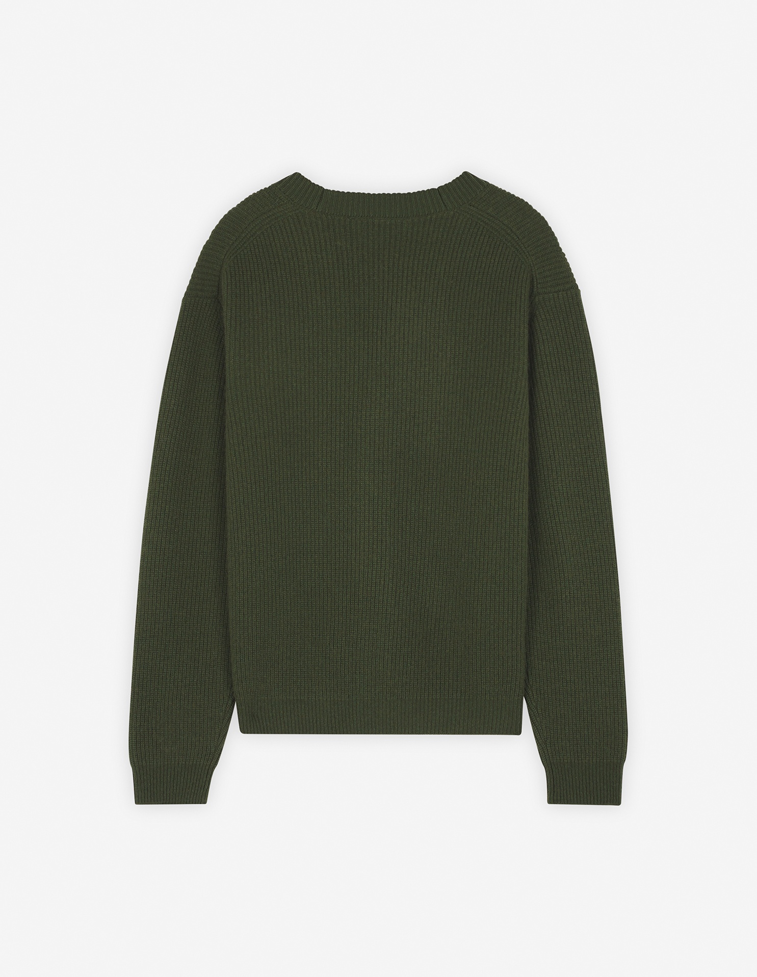 BOLD FOX HEAD PATCH  COMFORT RIBBED CARDIGAN - 6