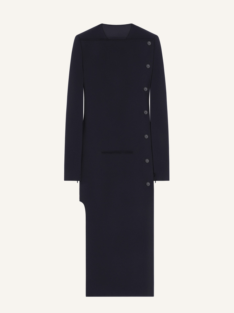 LONG BUTTONED TAILORED COAT 1