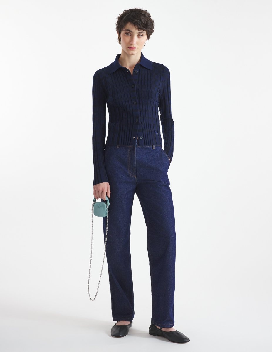 CHECKED KNITTED SHIRT - 2