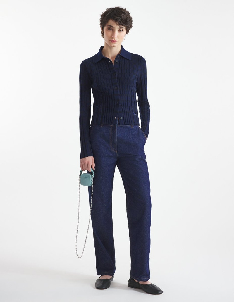 Maison Kitsuné CHECKED KNITTED SHIRT outlook