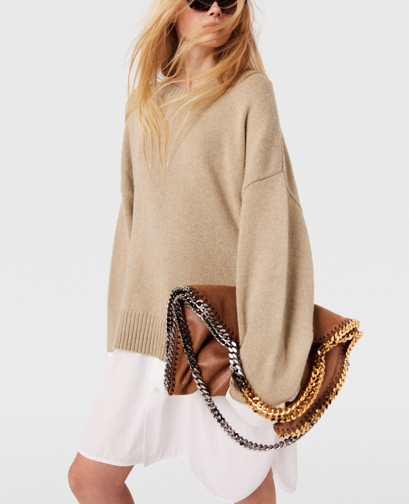 Stella McCartney Shirting Details Long Sleeve Sweater outlook