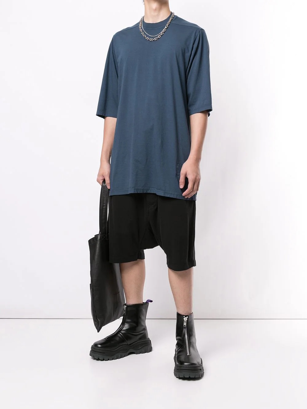 oversized longline T-shirt - 2