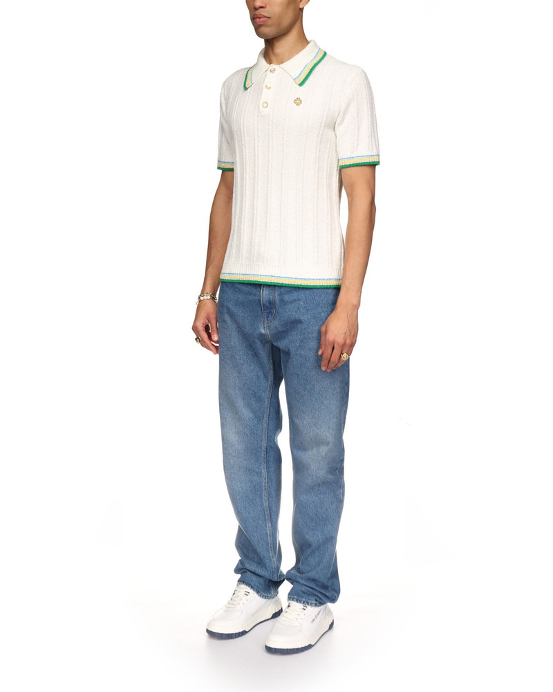 Rib Boucle Polo Shirt 3
