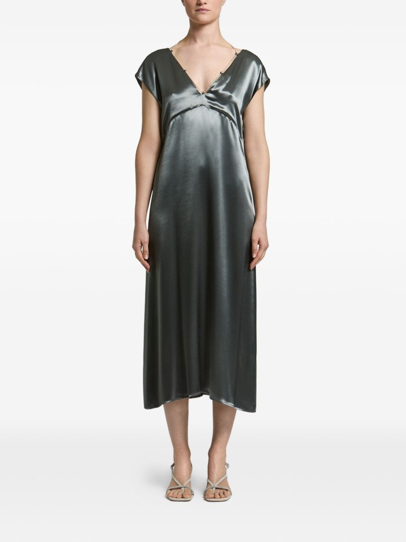 chain-link satin midi dress 1