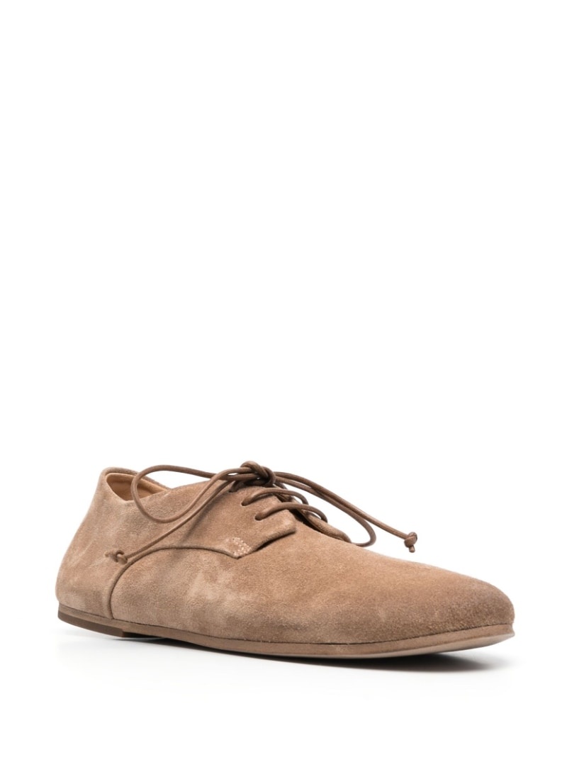lace-up suede brogues - 4