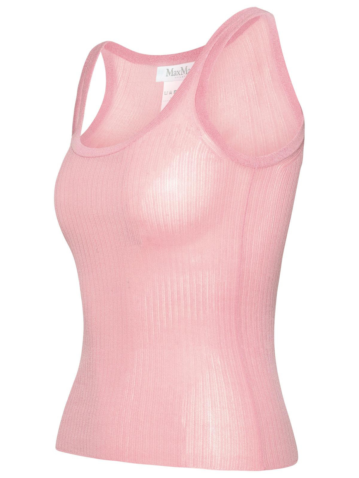 Max Mara 'Bastia' Pink Silk Tank Top Women - 2