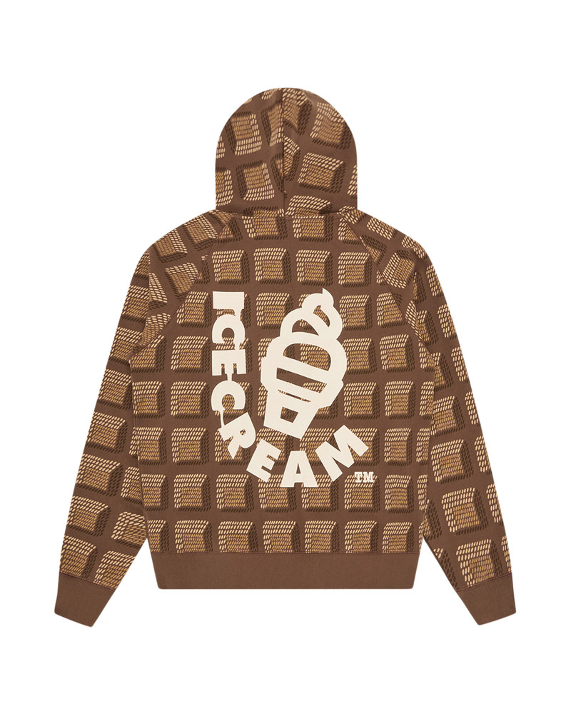 ICECREAM CHOCOLATE WAFFLE ZIP THROUGH HOOD outlook