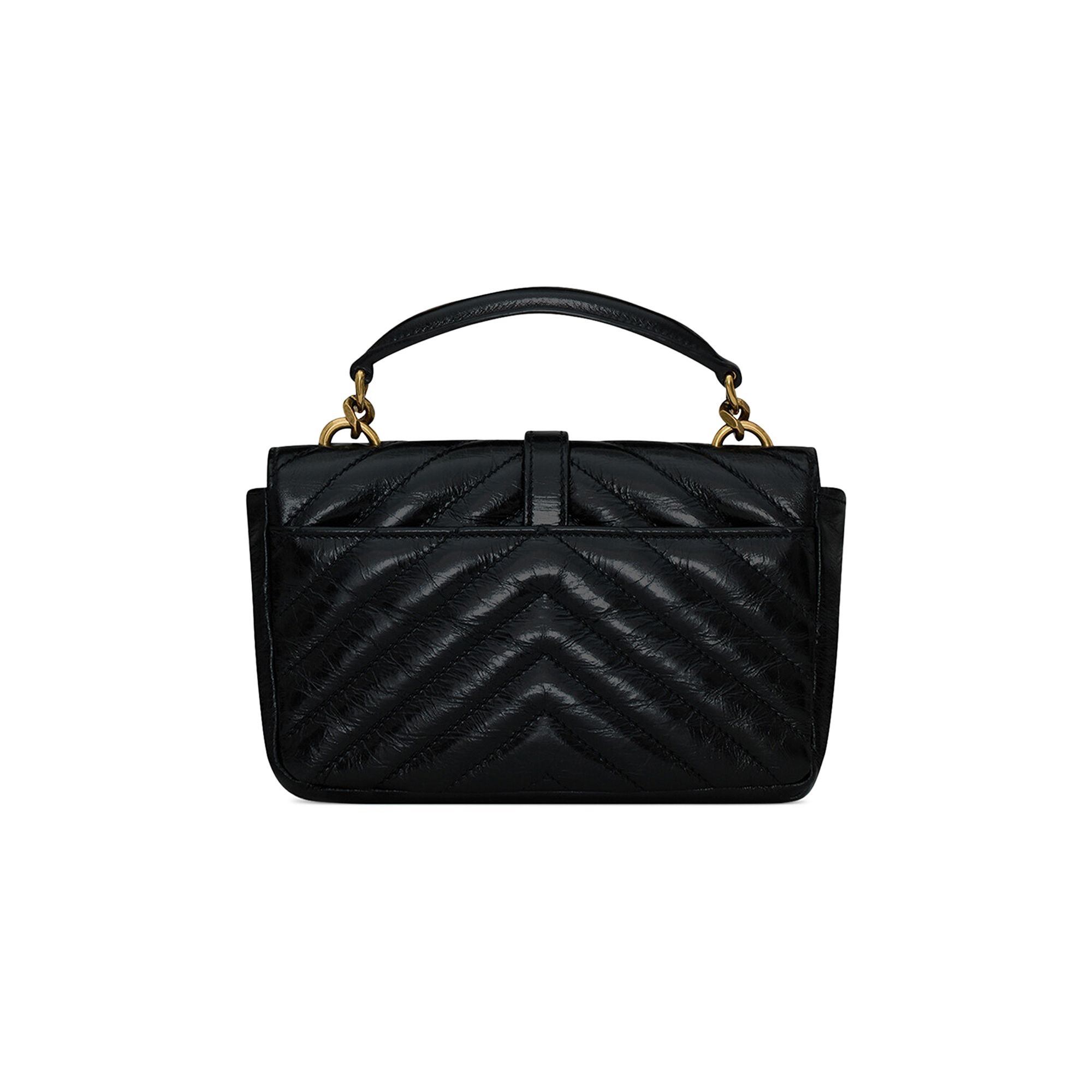 Saint Laurent College Mini Chain Bag 'Noir' - 2