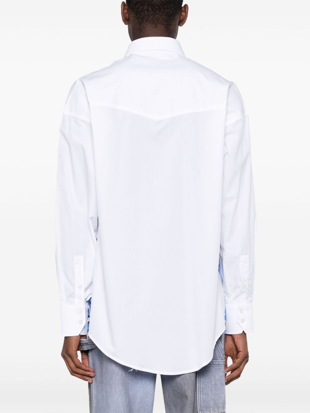 text-print cotton shirt - 4