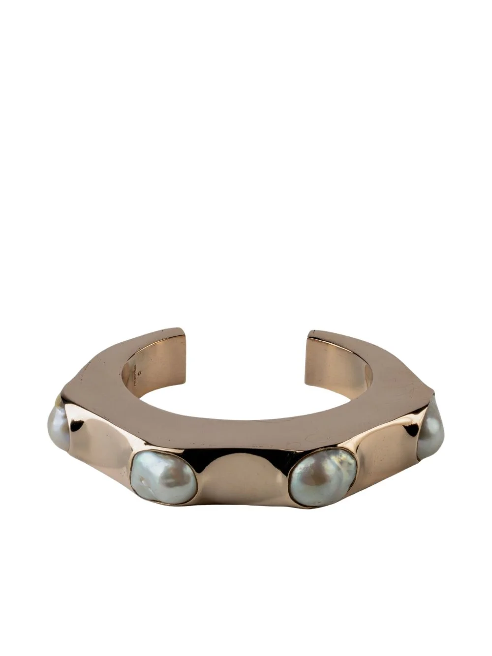Crescent pearl-embellished bracelet - 1