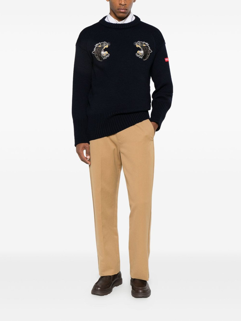 Junya Watanabe MAN embroidered crewneck knitwear outlook