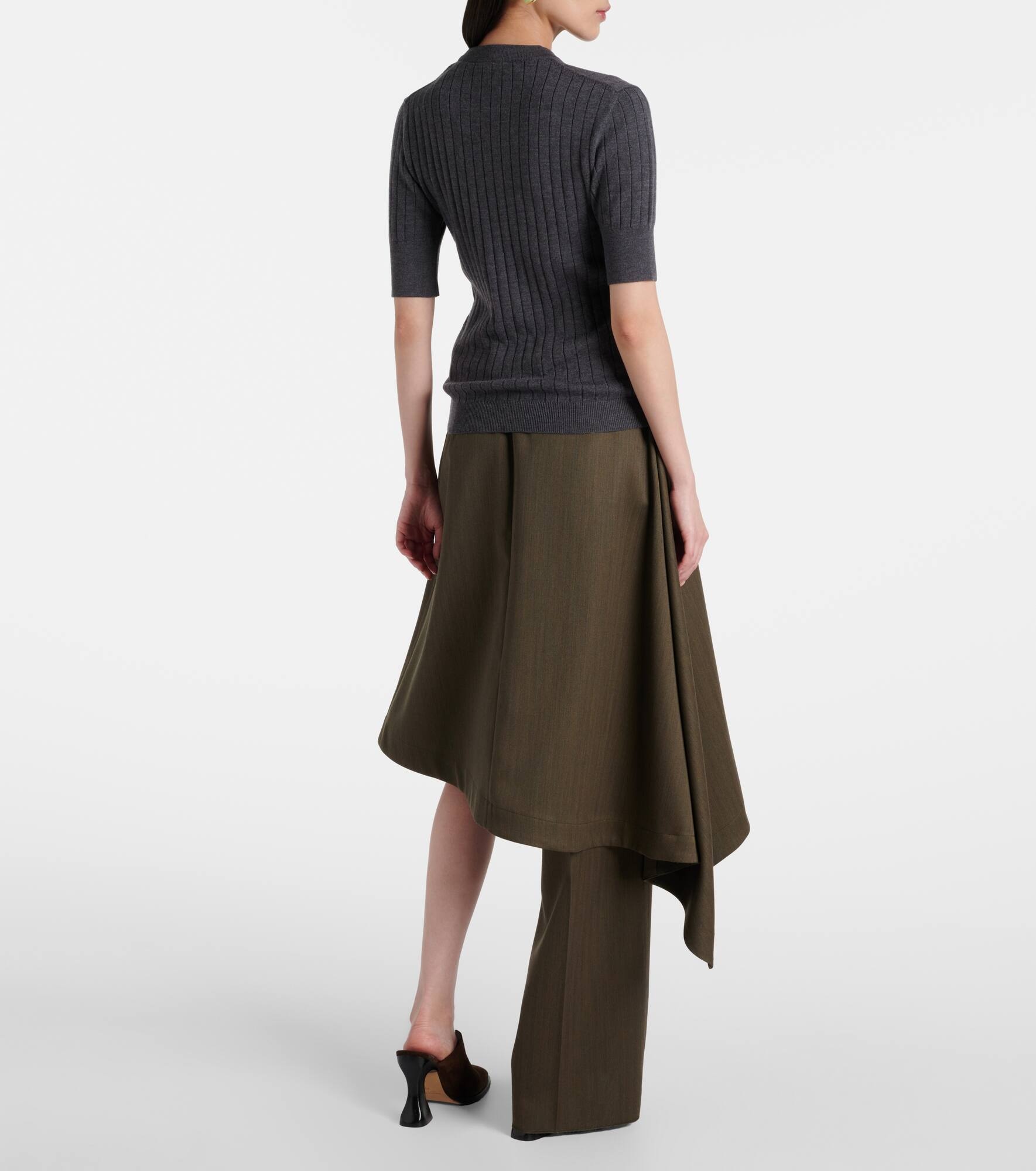 Ribbed-knit top - 3