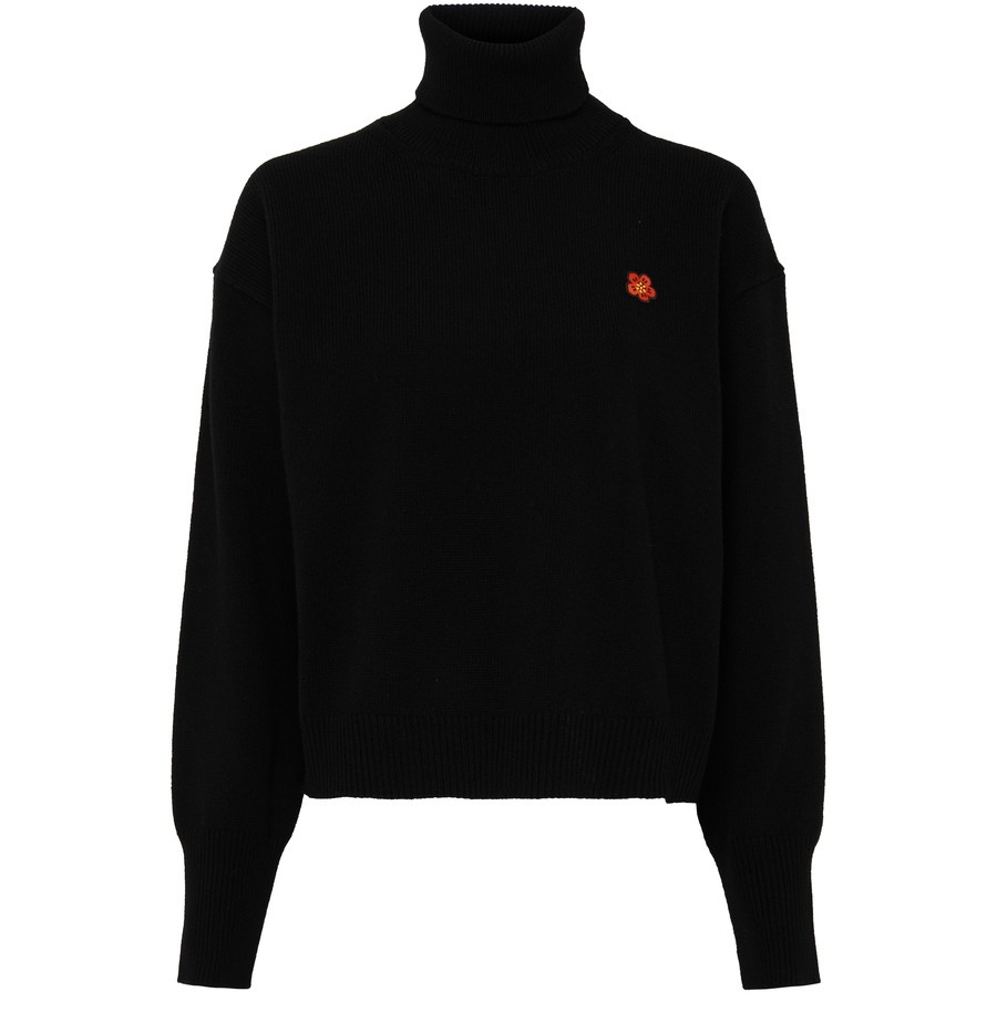 Turtle neck crest jumper - 1