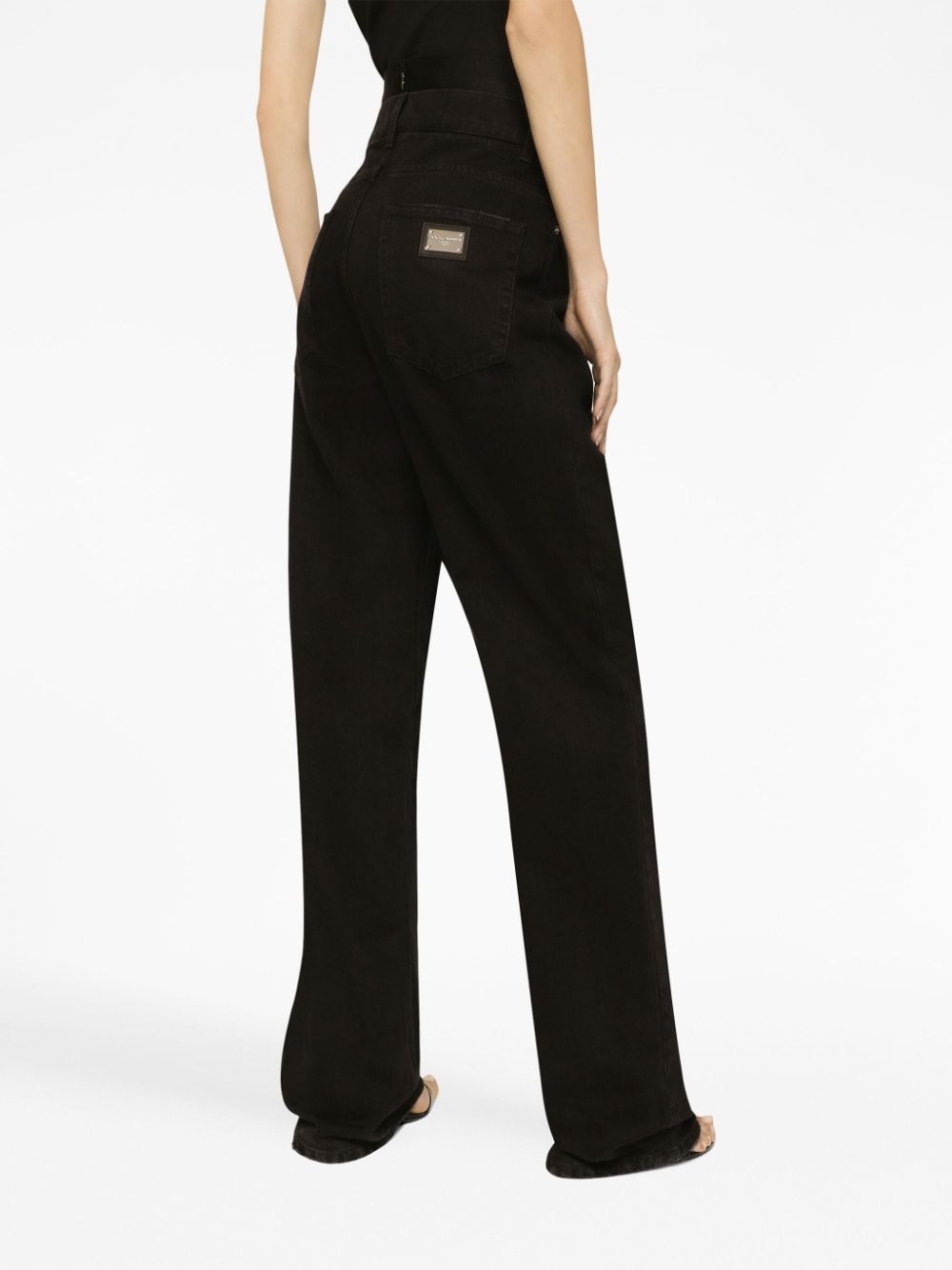 high-rise straight-leg jeans - 5