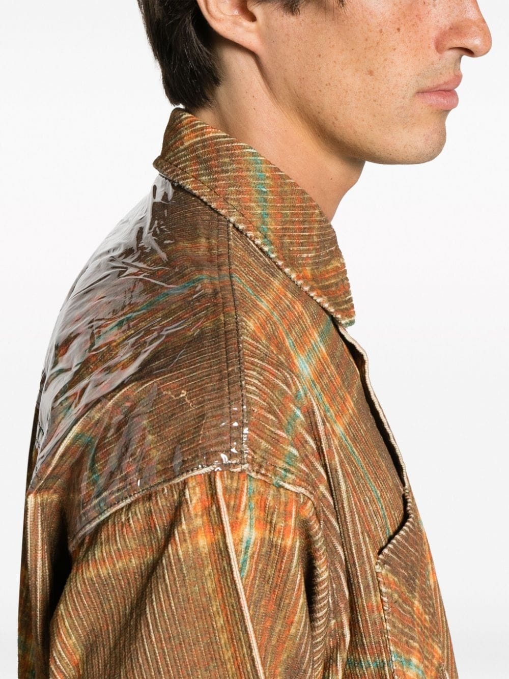 check-print cotton shirt - 5