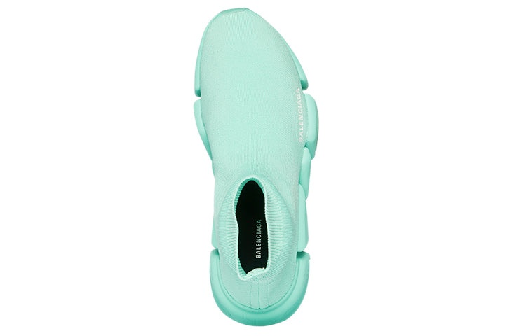 (WMNS) Balenciaga Speed 2.0 Sneakers 'Recycled Transparent Sole Mint' 654045W2DI43412 - 4