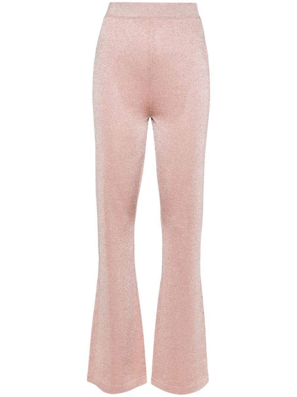 straight-leg Lurex trousers - 1