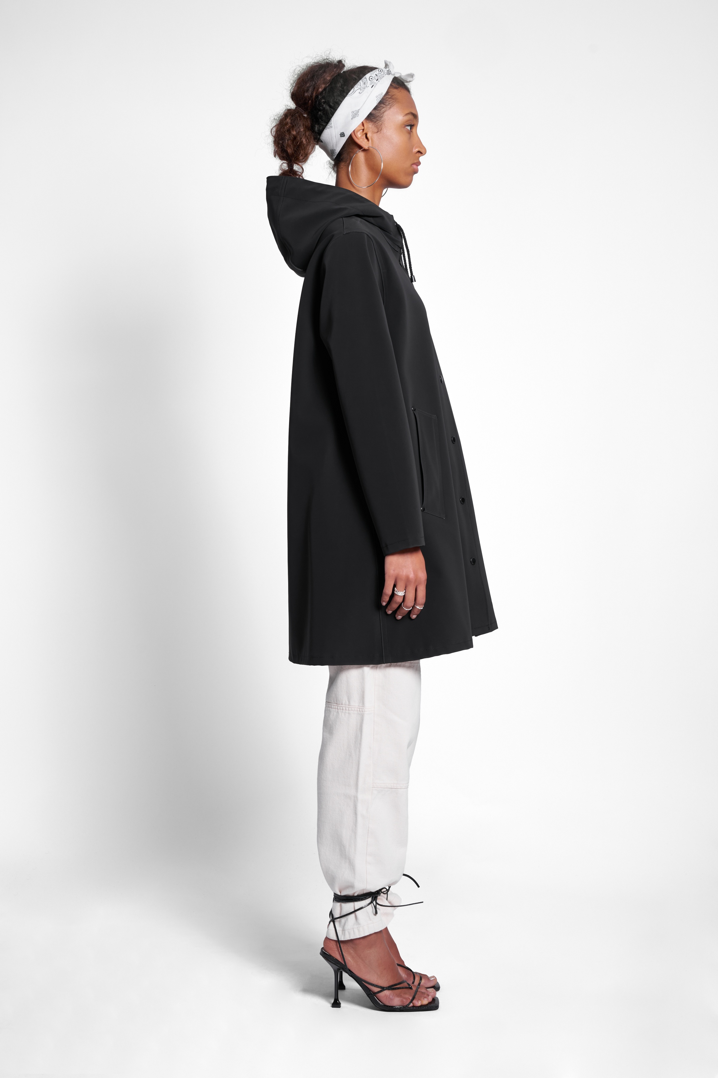 Mosebacke Matte Raincoat Black - 3