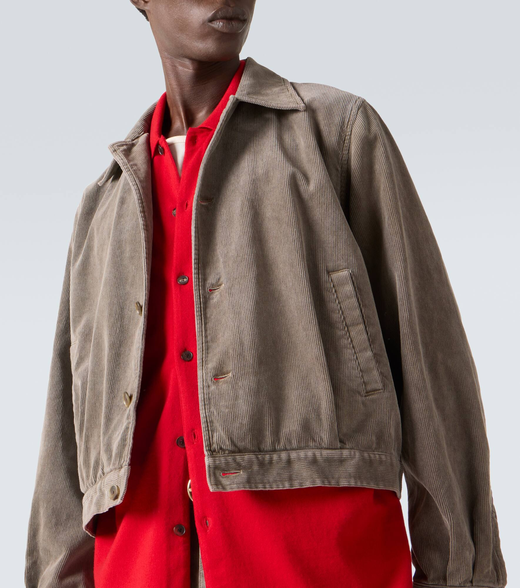 Cotton corduroy blouson jacket - 5