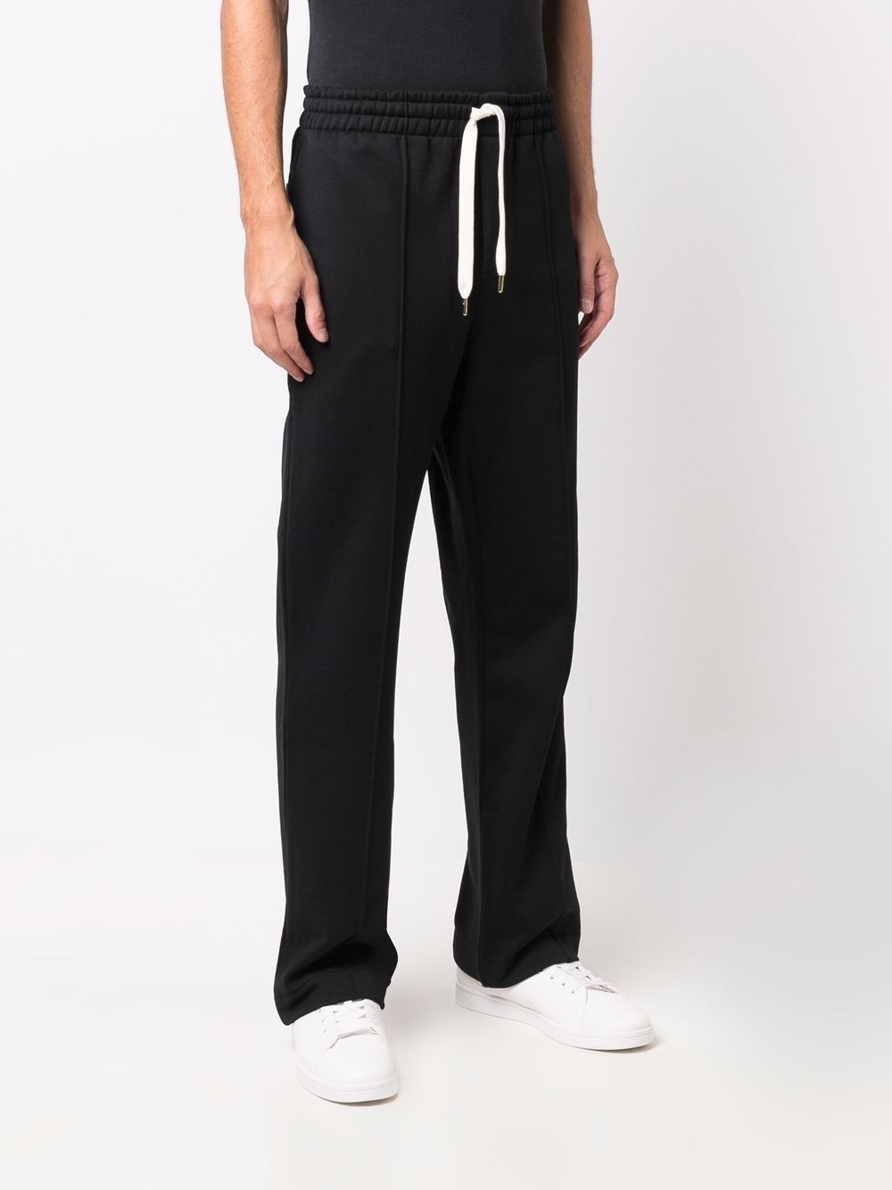embroidered-logo striped joggers - 3