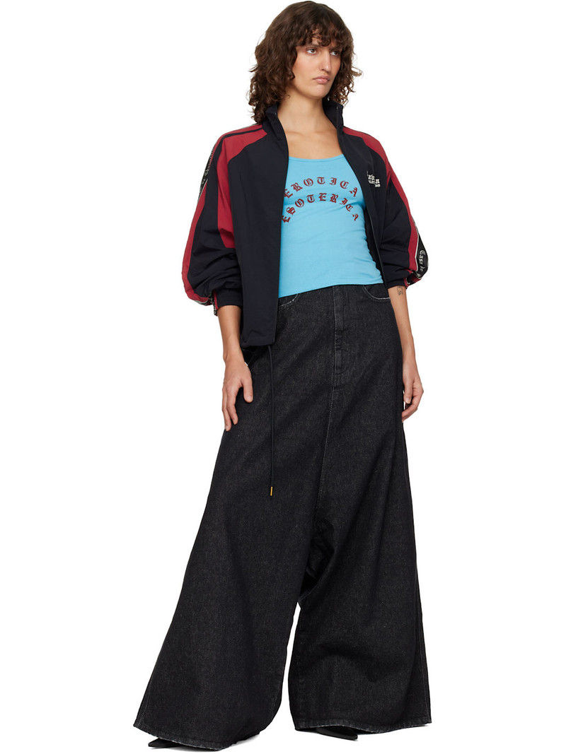 WILLY CHAVARRIA Blue 'Estorica' Cholita Tank Top outlook