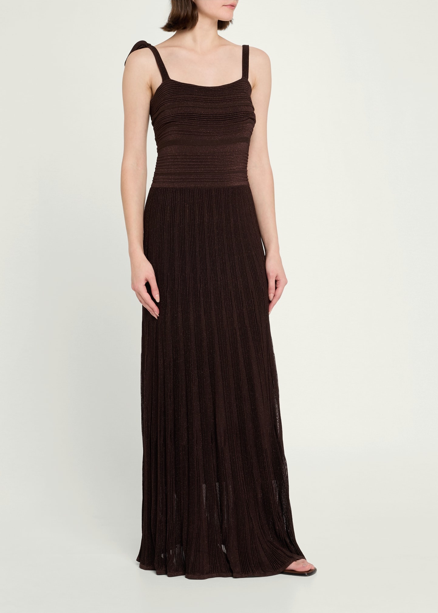 Lucky Metallic Tie Dress - 4