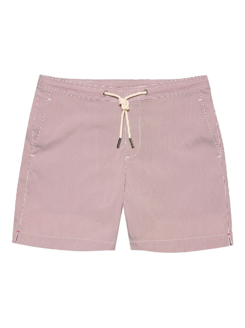 Bulldog drawcord seersucker swim shorts - 1