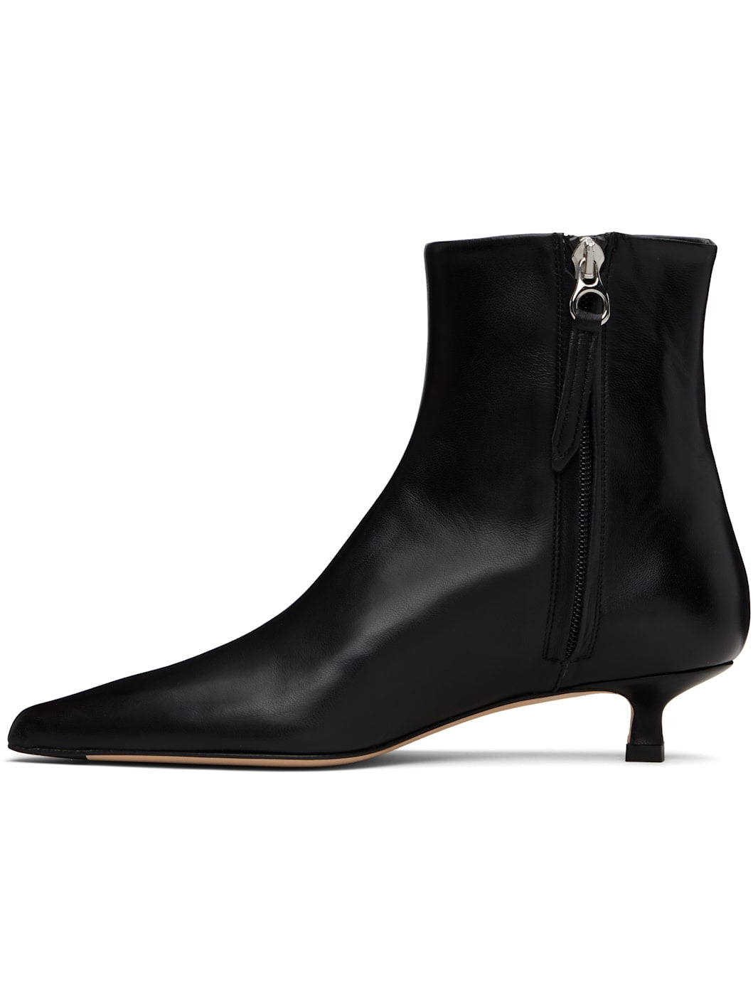 Black Sofie Leather Ankle Boots - 3
