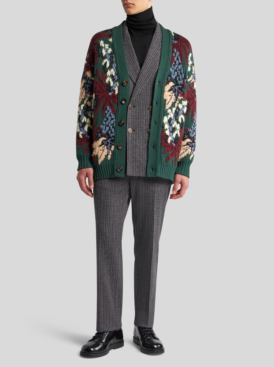 KNIT JACQUARD CARDIGAN - 4