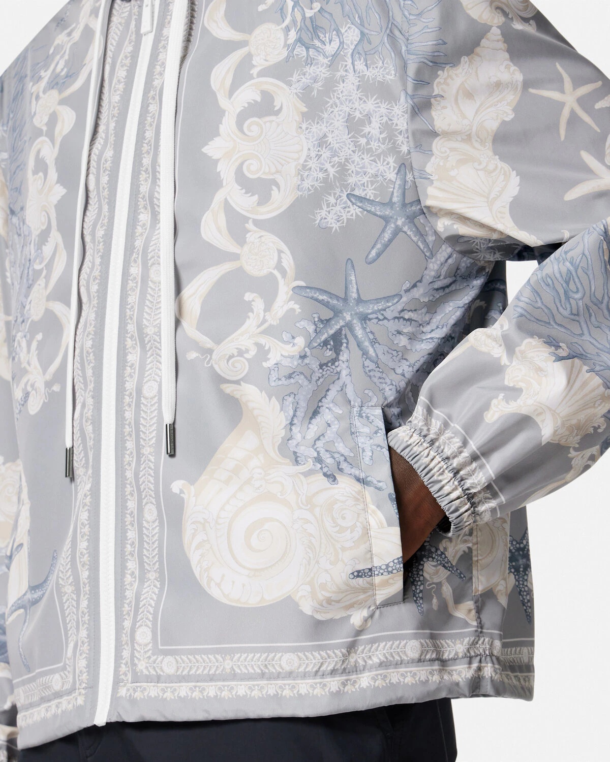 Barocco Sea Windbreaker Jacket - 3