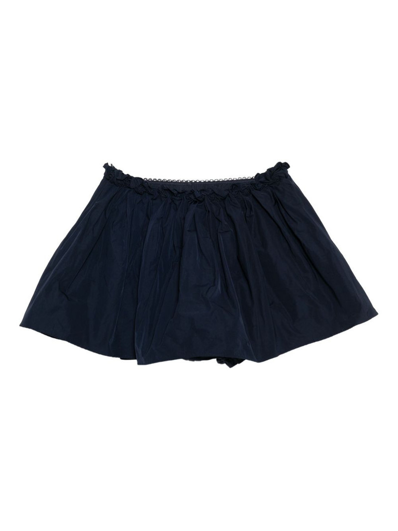 SHUSHU/TONG floral-waist mini skirt outlook