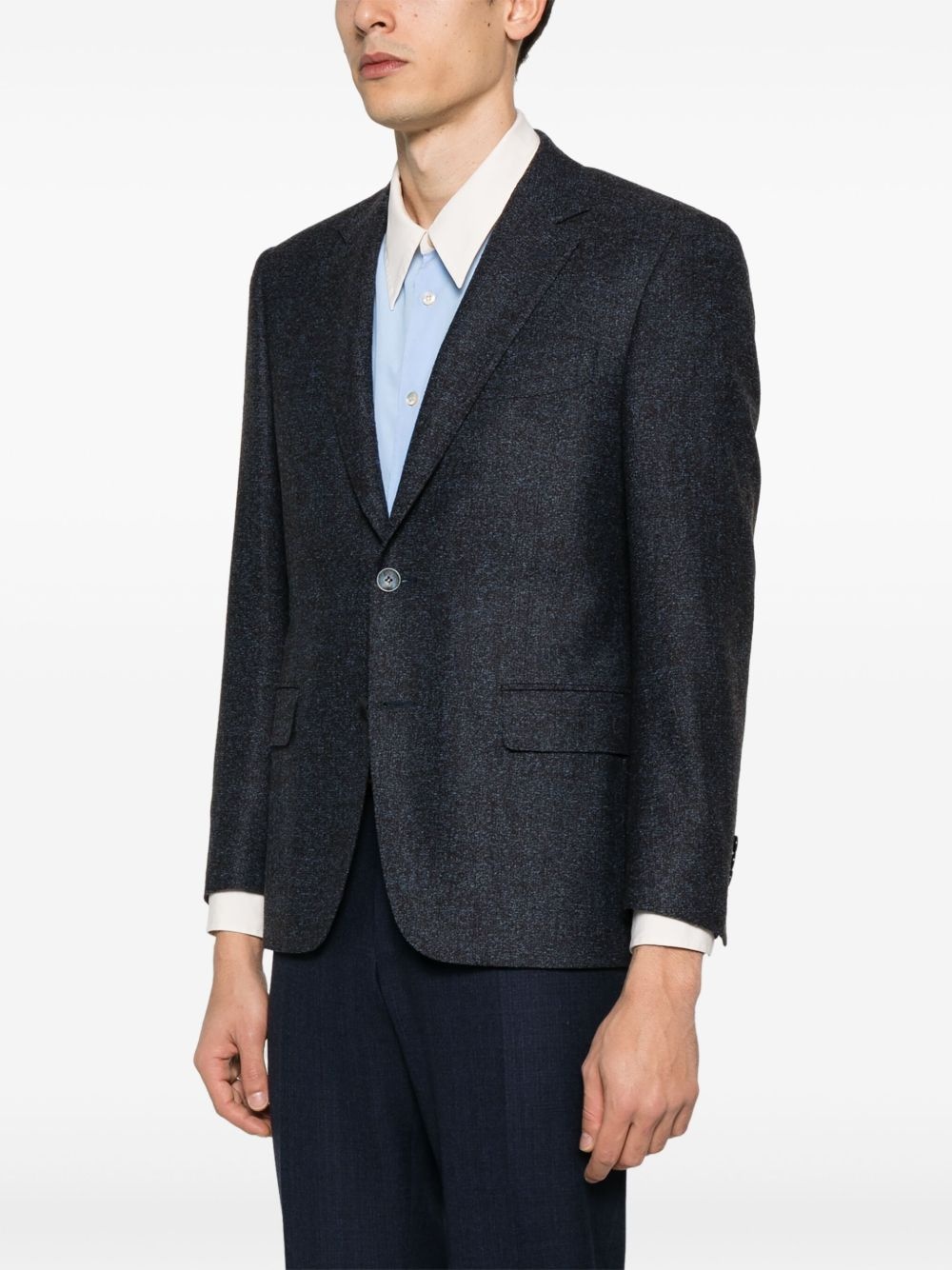 mélange-effect blazer - 3