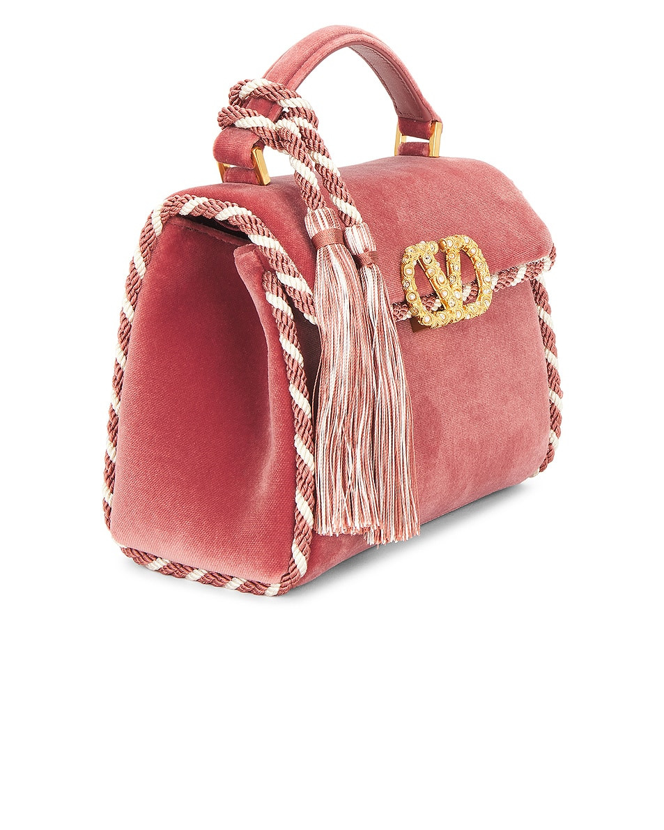 V Sling Mini Top Handle Bag - 4