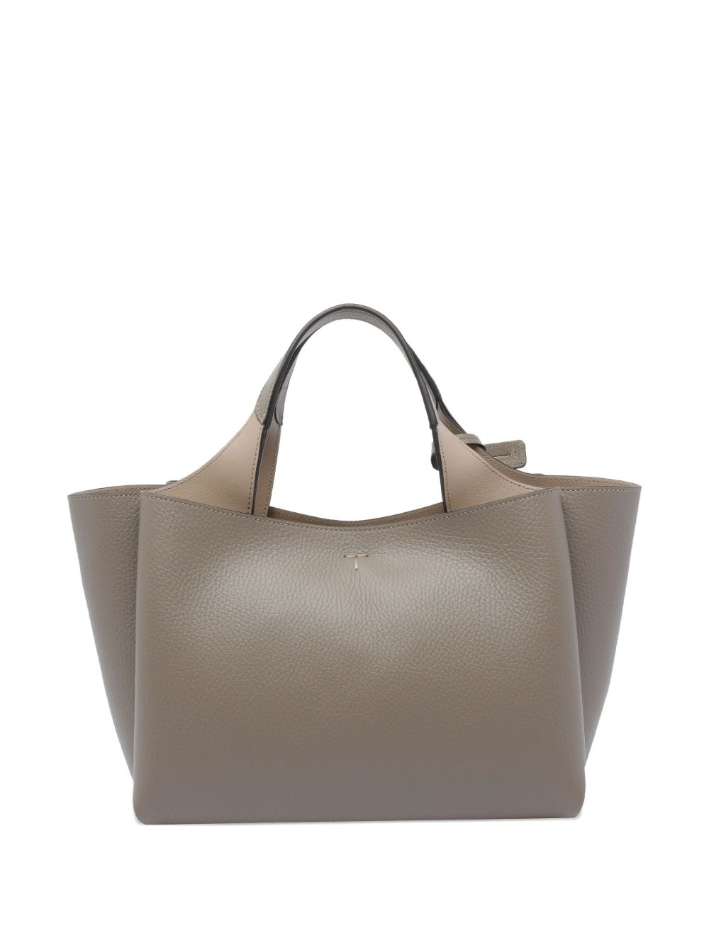 T-logo leather tote bag - 2
