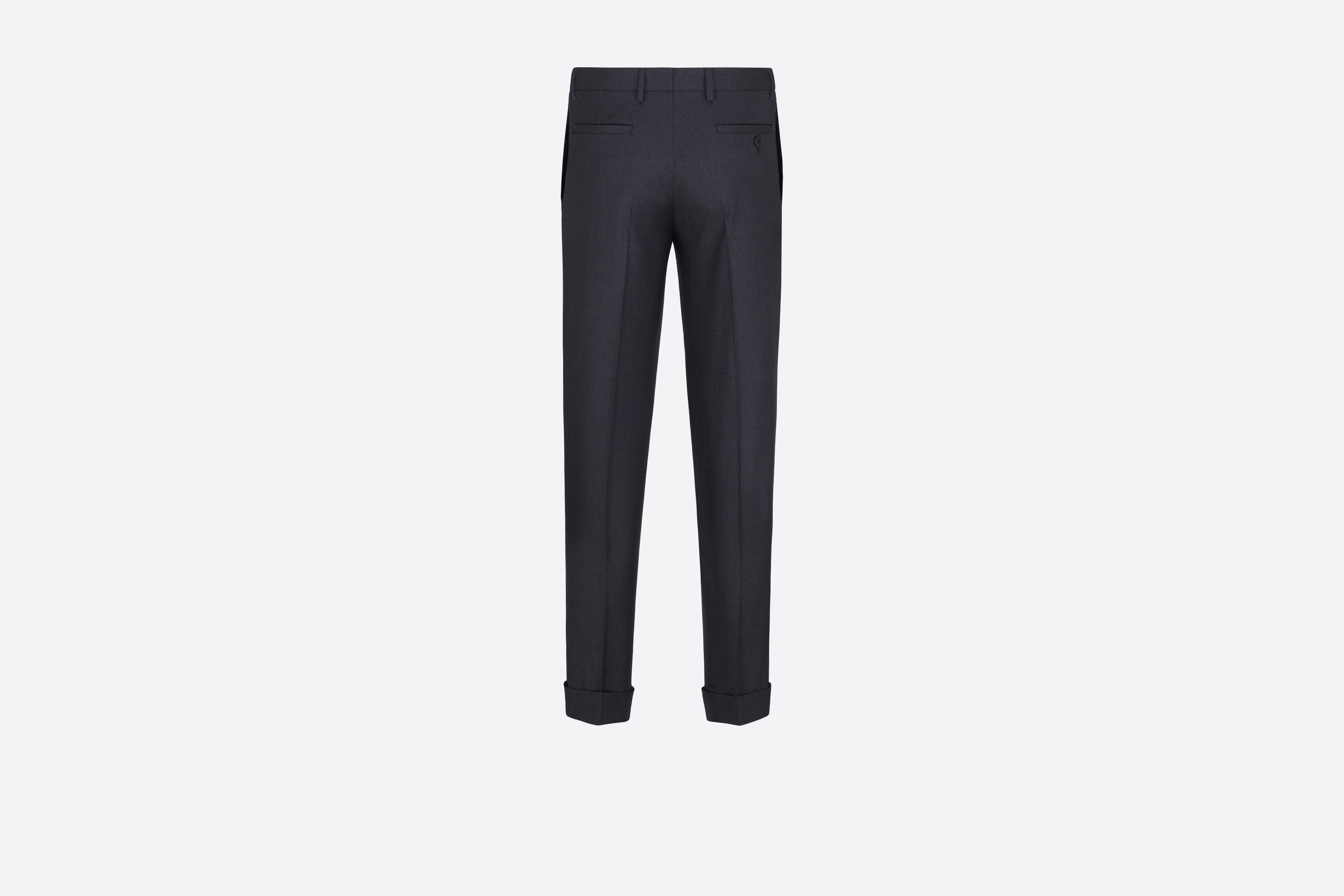 Micro-Motif Tailored Chino Pants with Cuffs - 2