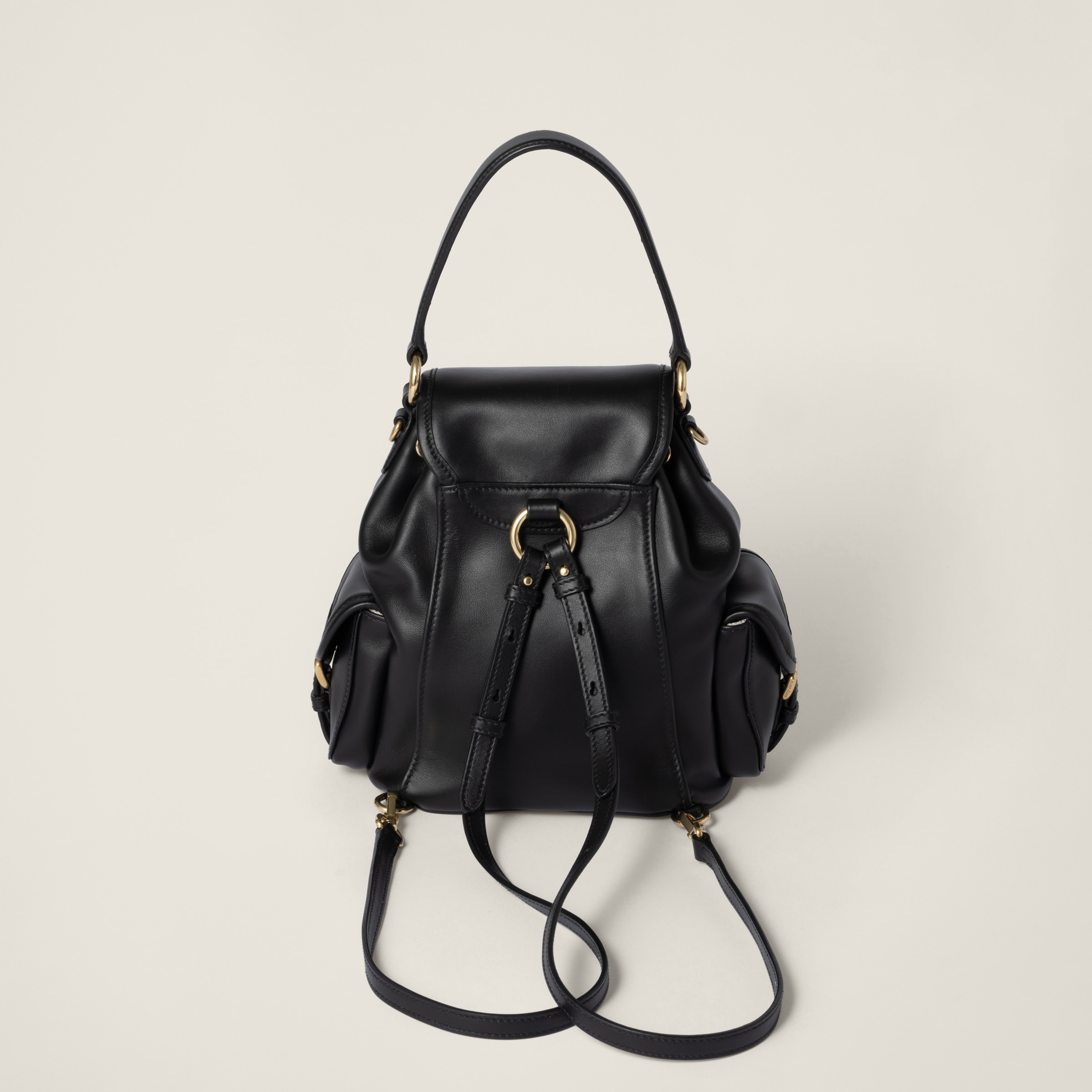 Leather backpack - 4
