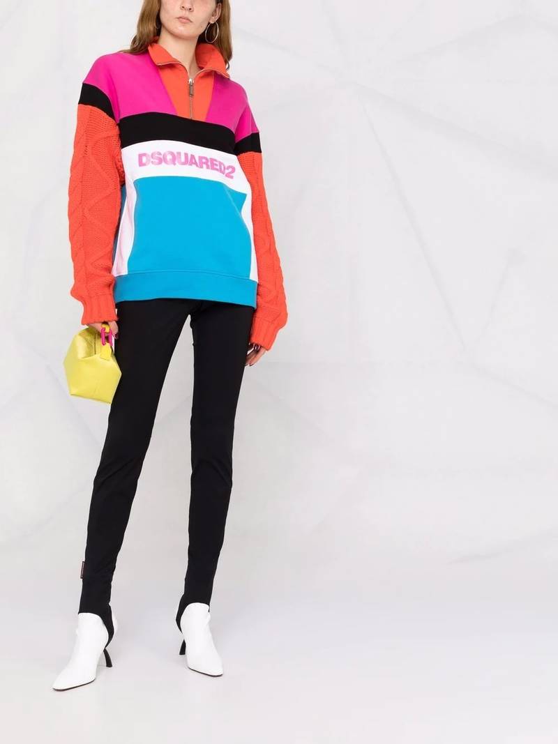 DSQUARED2 colour-block sweatshirt outlook