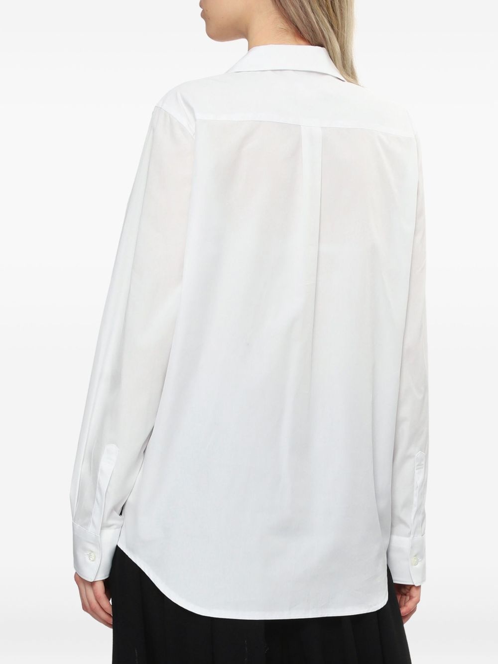 Checker Board Peter Pan-collar shirt - 4