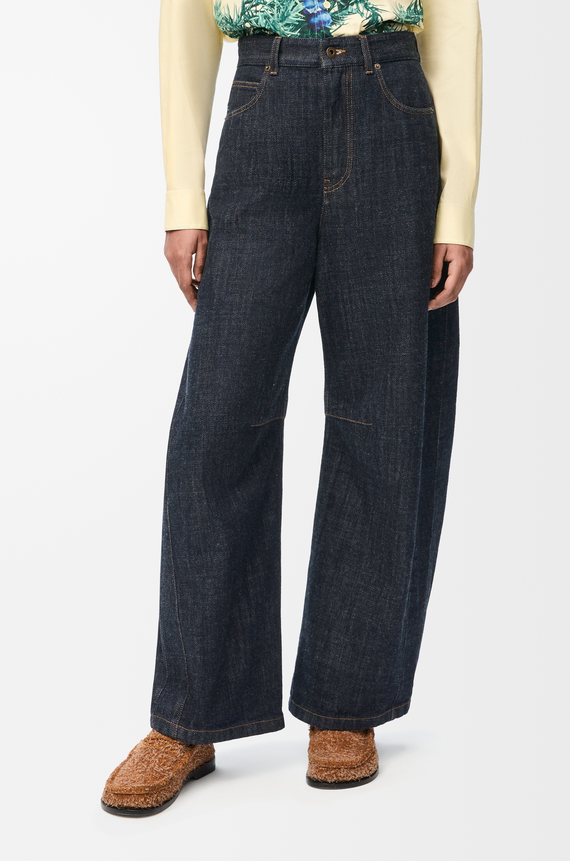 Anagram barrel jeans in denim - 3