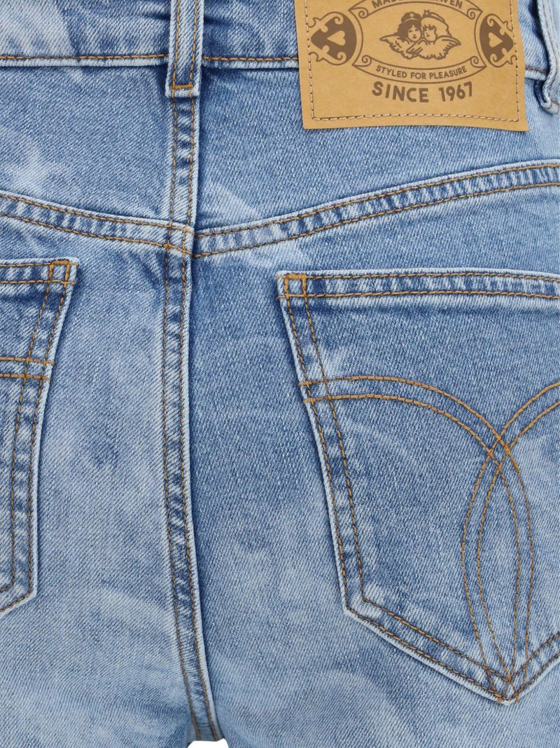 Angels-print flared jeans 3